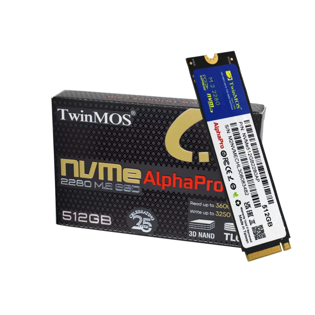 TWINMOS 512GB NVMe512GB2280AP 3600- 3250MB/s M2 NVME GEN3 Disk