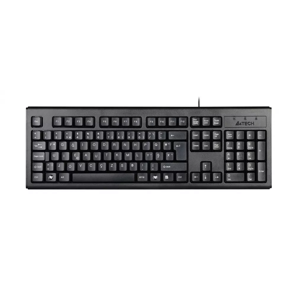 A4TECH KM-720 Kablolu USB F Trk Siyah Klavye