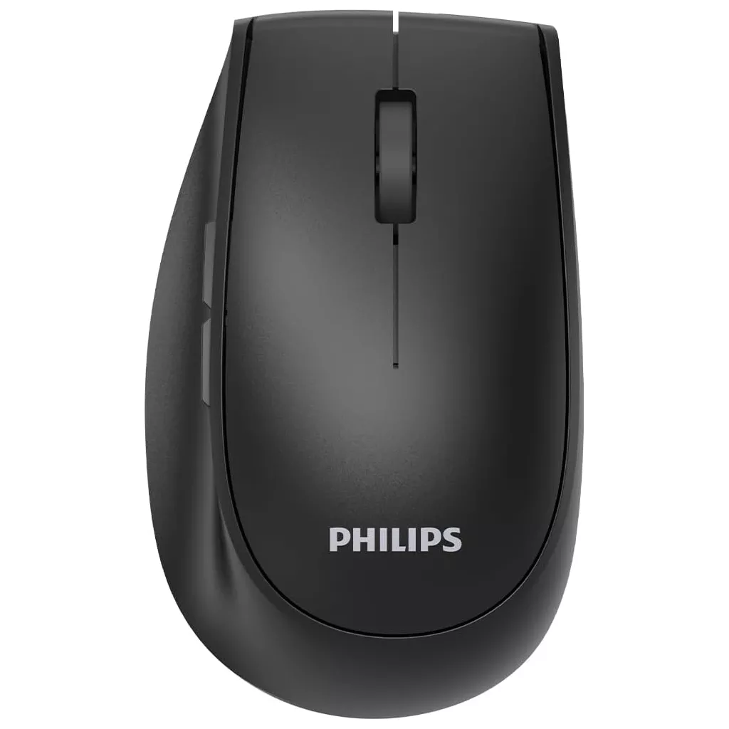 PHILIPS SPK7627B, Siyah, USB Nano 2,4Gh ve Bluetooth Kablosuz, 1600dpi, Optic, 5 Tuşlu, Şarj Edilebilir, Sessiz Click, Mouse