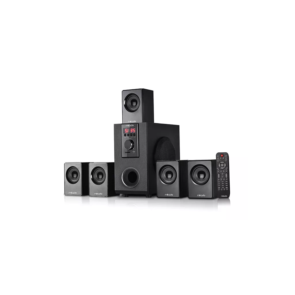 MIKADO MD-505, 70W, 5+1, Masaüstü, FM/BT/SD/USB, Siyah Kasa, Speaker