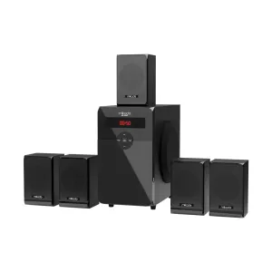 MIKADO MD-582BT, 110W, 5+1, Masaüstü, USB/SD/FM/Bluetooth, Siyah Kasa, Ev Sinema Sistemi