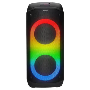 MICROLAB M61, 80W, Taşınabilir, BT/USB/AUX/TF/TWS, RGB Işıklı, 2400mAh Batarya, 2adet VHF Mikrofon, Karaoke/Parti, Bluetooth Speaker,