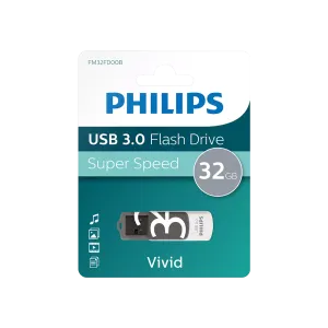 PHILIPS FM32FD00B, 32GB, USB 3.0, Vivid, Gölge Grisi, Flash Disk