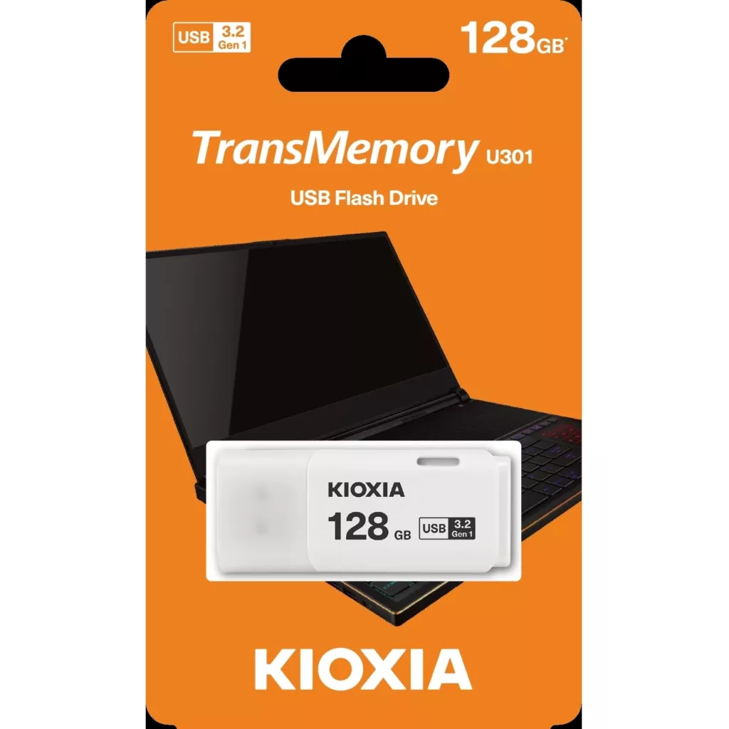 KIOXIA 128GB USB 3.2 Usb Bellek U301 LU301W128GG4 Beyaz