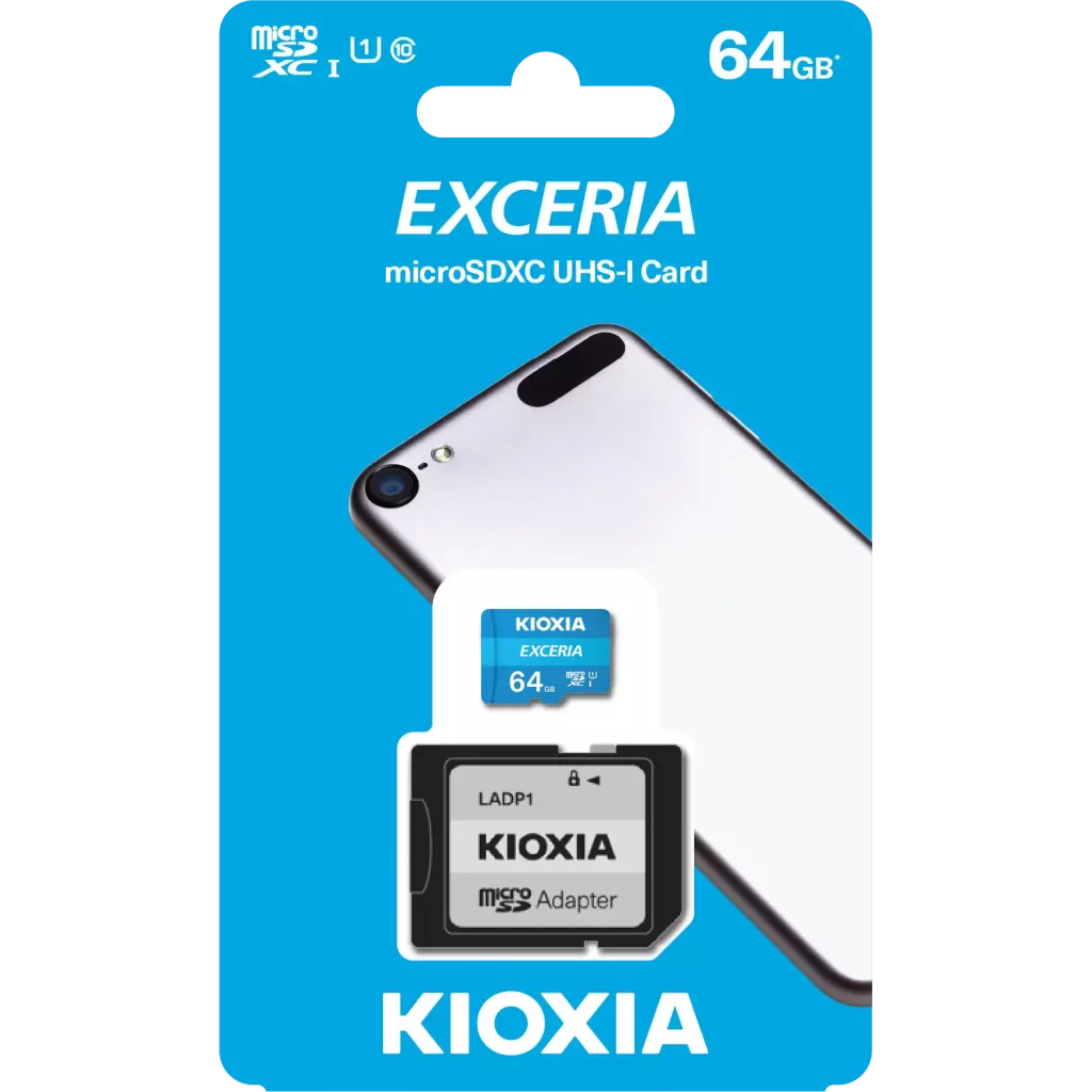 KIOXIA MicroSD 64GB EXCERIA LMEX1L064GG2 Class10 Hafıza Kartı