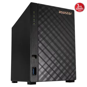 ASUSTOR 2diskli Realtek QC-1GB RAM-Gigabit Nas Server AS1102TL