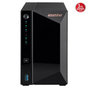 ASUSTOR 2diskli Realtek QC-2GB RAM-2.5GbE Nas Server AS3302T v2