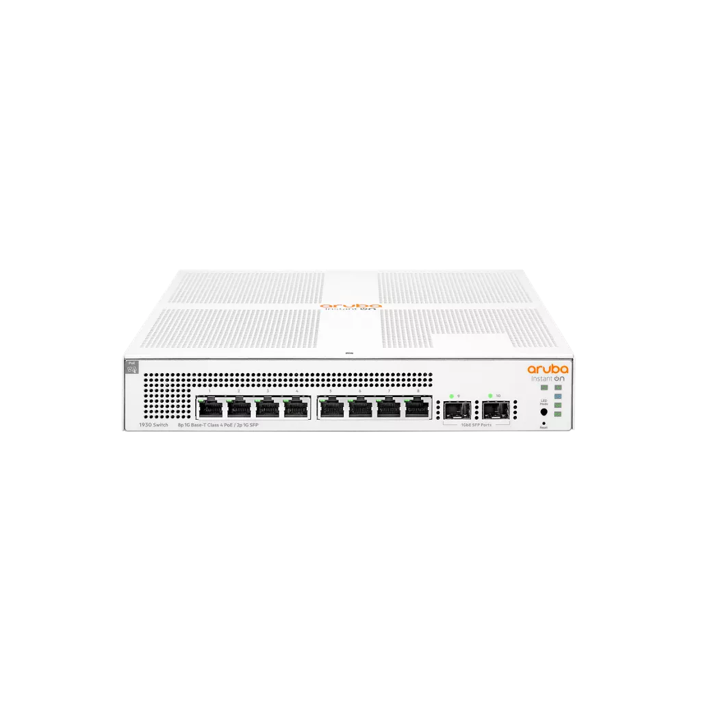 ARUBA 8port / 4port PoE 124w 2-SFP Gigabit Yönetilebilir Switch Instant On 1930-8G JL681A