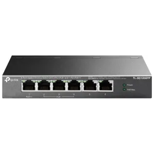 TP-LINK TL-SG1006PP, 6 Port, GigaBit, 4 Port PoE 64W, Yönetilemez, Metal Kasa, Masaüstü Switch