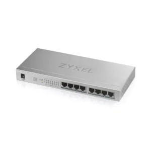 ZyXEL 8port PoE 60w Gigabit Yönetilemez Switch GS-1008HP