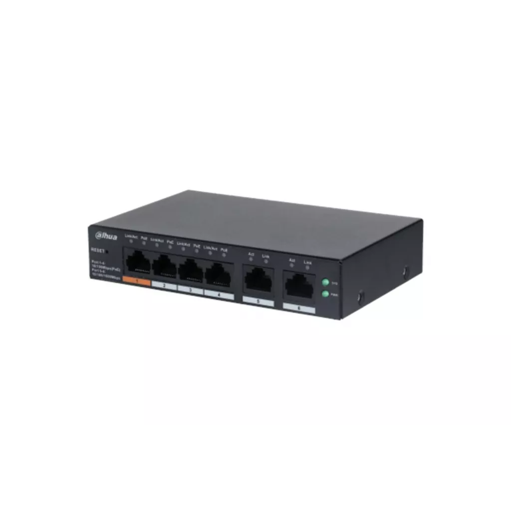 DAHUA 4port PoE 65w 2-Uplink 10/100 Cloud Yönetilebilir Switch CS4006-4ET-60