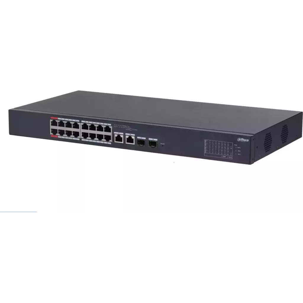 DAHUA 16port PoE 135w 2-SFP 2-Uplink Gigabit Cloud Cloud Yönetilebilir Switch CS4220-16GT-135