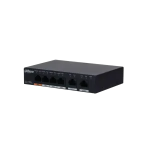 DAHUA 6port 60w 4port PoE 2-Uplink Gigabit Yönetilemez Switch PFS3006-4GT-60-V2