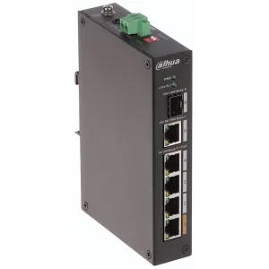DAHUA PFS3106-4ET-60 4 PORT POE 10/100 1GE UPLINK 1xSFP 60W YONETILEMEZ SWITCH