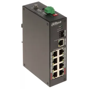 DAHUA 8port PoE 96w 1-SFP/1-Uplink  10/100 Yönetilemez Endüstriyel Switch PFS3110-8ET-96-V2