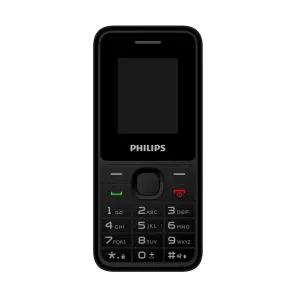 PHILIPS Xenium E2125, 32Mb, Siyah, 32Mb Ram, 1,77inc Ekran, 4G Çift Sim Desteği, FM Radyo, 1700mAh Pil, El Feneri, Türkiye KVK Garantili
