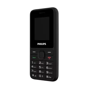PHILIPS Xenium E2125, 32Mb, Siyah, 32Mb Ram, 1,77inc Ekran, 4G Çift Sim Desteği, FM Radyo, 1700mAh Pil, El Feneri, Türkiye KVK Garantili