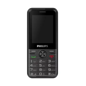 PHILIPS Xenium E6500, 128Mb, Siyah, 48Mb Ram, 2,4inc Ekran, Arka Kamera, 4G Çift Sim Desteği, FM Radyo, 1700mAh Pil, El Feneri, Türkiye KVK Garantili