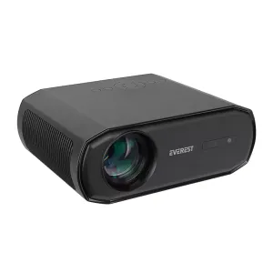 EVEREST PJ06, Siyah, 9800 Lümen, 1920X1080, 1xHDMI, 1xUSB, TF Soket, WiFi, 1xLAN, Bluetooth, 50.000 Saat Led Ömrü, 3W Speaker, Android 9.0, FULL HD Projeksiyon Cihazı
