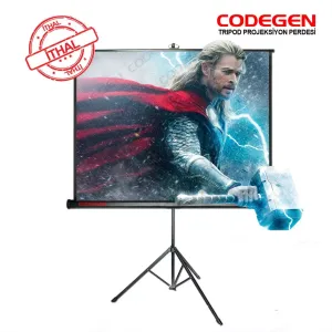 CODEGEN TX20 200x200 Ayaklı Projeksiyon Perdesi