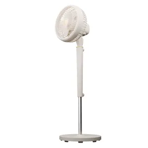EVEREST FAN12, KREM, DynaBreeze, 3 Kademeli Hız, 3 Kanat Pervane ve Çerçeve, Çift Motorlu 70W, Otomatik Salınım, Yükseklik Ayarlı Vantilatör