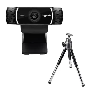 LOGITECH 960-001088, C922, PRO Strem 1080p/30 fps, Otomatik Işık Düzeltimi, Dahili Çift Mikrofonlu, Full HD, Webcam