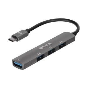 S-LINK SW-U324, Type-C to 3xUSB 2.0, 1xUSB 3.0, Metal, USB HUB