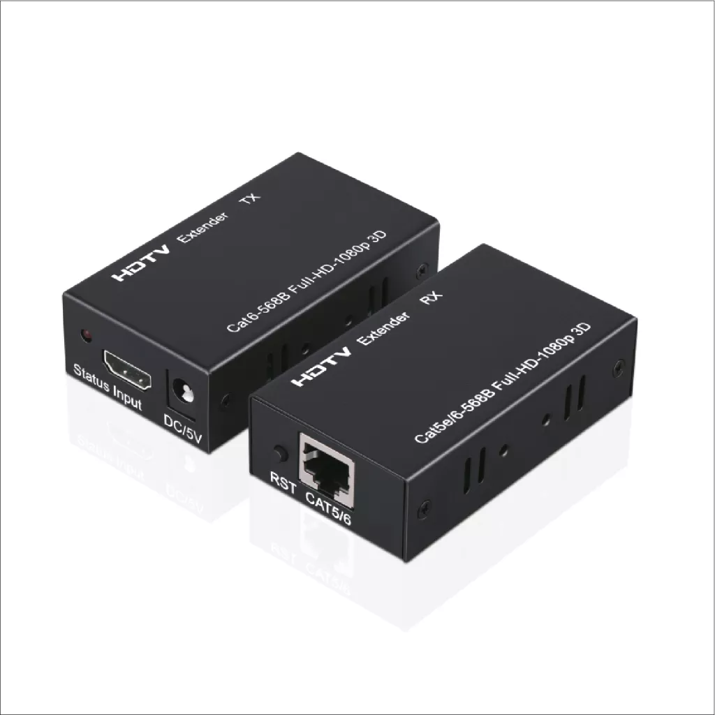 ENKADO EKD-HE60, HDMI Extender 60mt. Cat6 Kablo Üzerinde 60Metre Görüntü Aktarıcı.