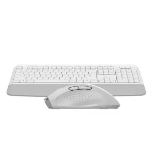 A4 TECH FG2500S PLUS, Beyaz, FSTYLER, 2.4Ghz Kablosuz, Türkçe Q, M.Medya Klavye Mouse Set