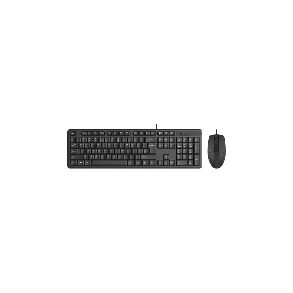 A4 TECH KR-3330S USB MULTİMEDYA SİYAH SESSİZ Q KLAVYE+MOUSE