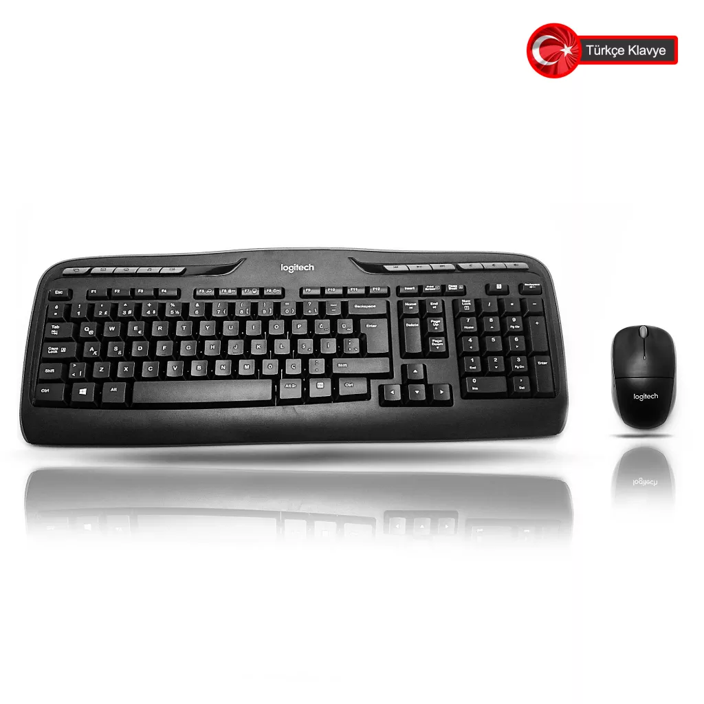 LOGITECH MK330 Kablosuz Q Trk Siyah Klavye - Mouse Set (920-003988)