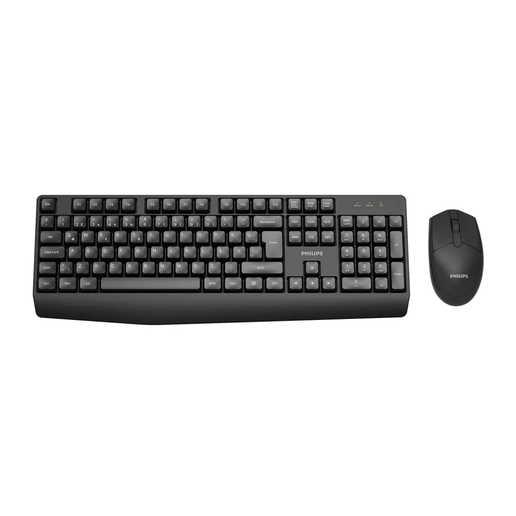 PHILIPS SPT6337 KABLOSUZ STANDART SİYAH Q KLAVYE+MOUSE
