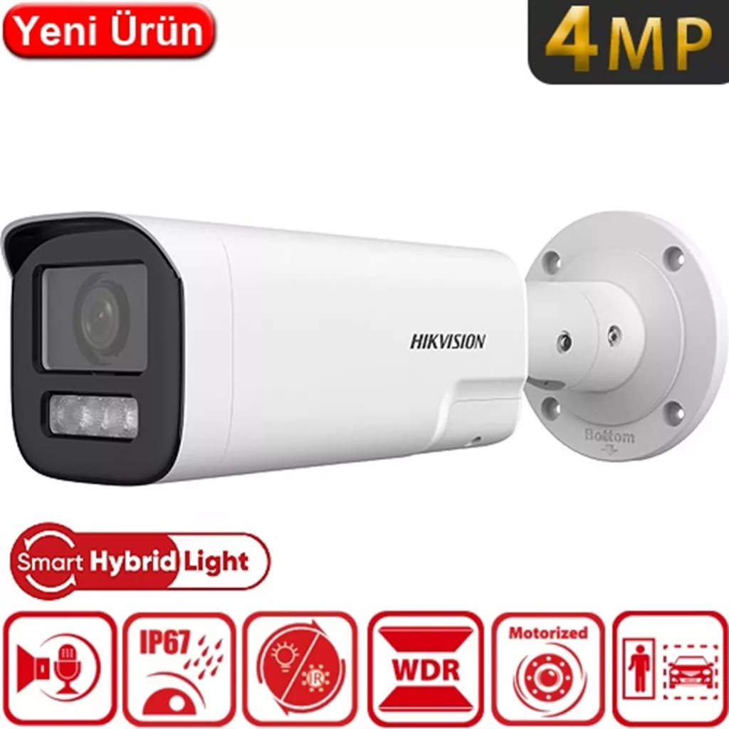 HIKVISION 4MP Bullet Motorize IP Kamera Çift Işıklı DS-2CD1643G2-LIZSU