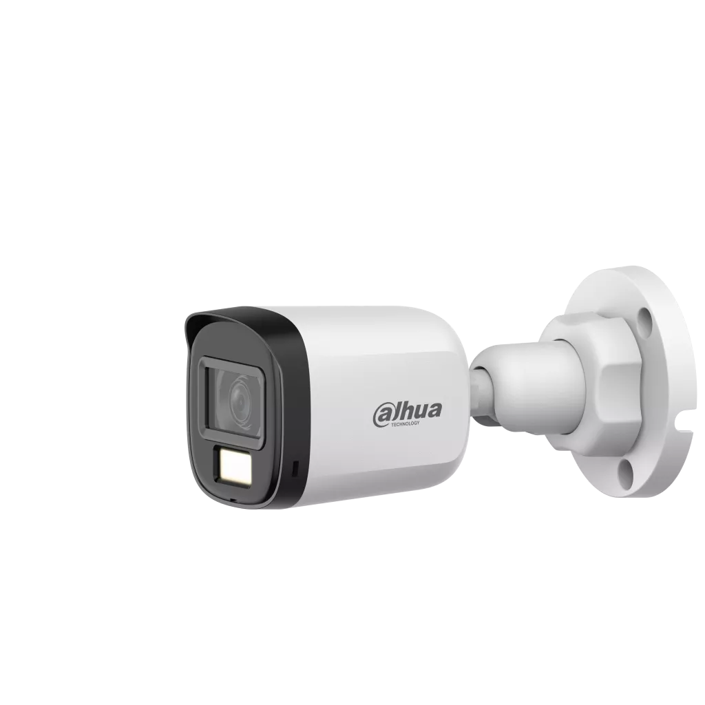 DAHUA HAC-B1A21P-U-IL-A-0360B, 2Mpix, 3.6mm Lens, 25 Mt Gece Görüşü, Smart Dual Light, Dahili Mikrofon, Bullet Kamera