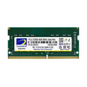 TWINMOS 8 GB DDR4 2666MHZ NOTEBOOK RAM VALUE MDD48GB2666N-