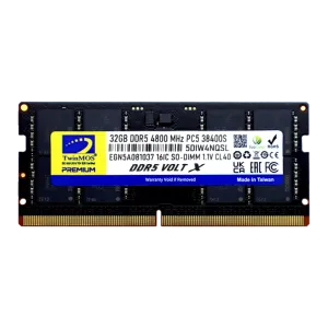 TWINMOS 32GB DDR5 4800MHZ CL40 NOTEBOOK RAM VOLT X TMD532GB4800S40