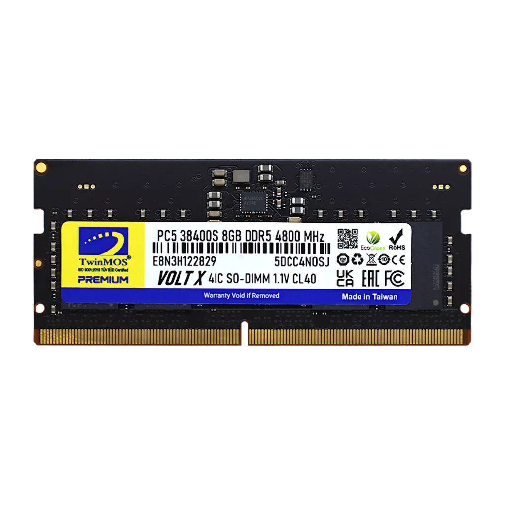 TWINMOS 8GB 4800MHz DDR5 TMD58GB4800S40 NOTEBOOK RAM