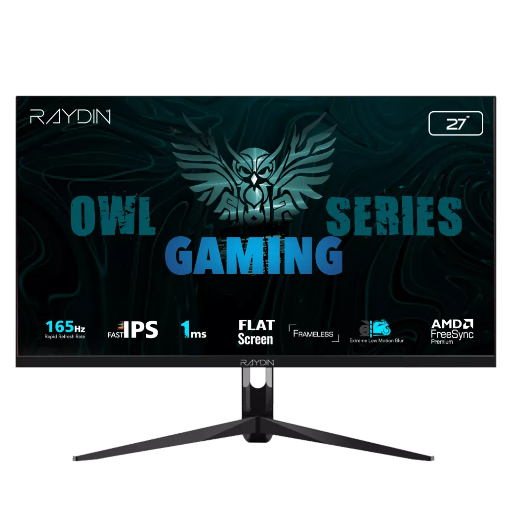 RAYDIN G270IPS165, 27", 1ms, 165Hz, Full HD, HDMI, DP, USB, Hoparlör, IPS LED, Frameless, FreeSync Gaming Monitör