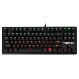 GAMDIAS HERMES-E2, USB Kablolu, İngilizce,  Rainbow Backlight, Blue Mekanik Switch, Gaming Klavye