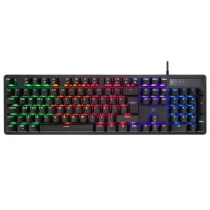 ACER eMachines, EAK104, Siyah, USB Kablolu, RGB Backlight, RED Mekanik Switch, Türkçe Q, 104 Tuşlu, Gaming Klavye