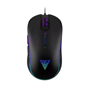 GAMDIAS AURA GS3, Çok Renkli Aydınlatma,  USB Kablolu, 6 Programlanabilir Buton, Gaming Mouse, 3.600 DPI, Siyah