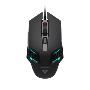 GAMDIAS AURA GS4, Çok Renkli Aydınlatma,  USB Kablolu, 6 Programlanabilir Buton, Gaming Mouse, 3.600 DPI, Siyah
