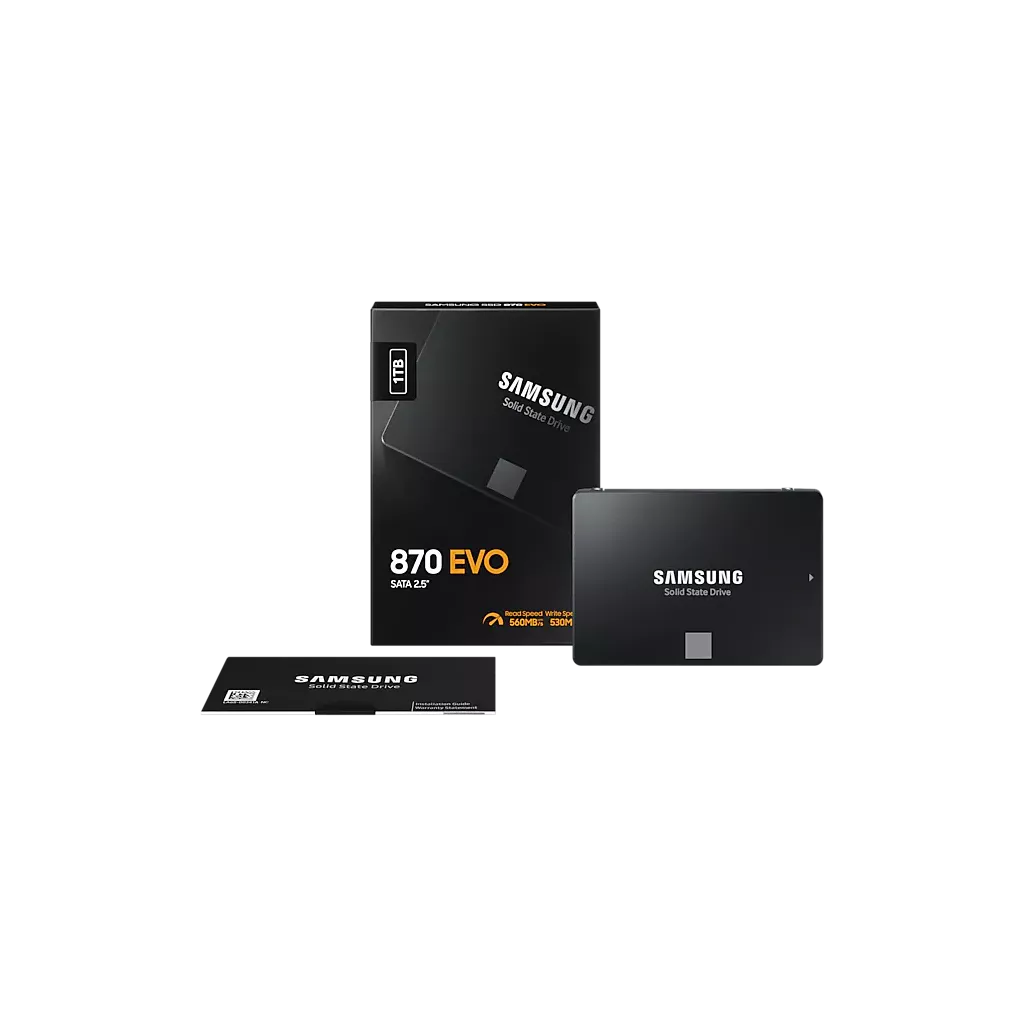 SAMSUNG 1TB 870 EVO MZ-77E1T0BW 560- 530MB/s SSD SATA-3 Disk