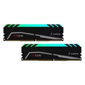 MUSHKIN redLine Lumina, MLA4C320GJJM8GX2, 2x8Gb Kit, 3200Mhz, DDR4, CL16, RGB, Desktop Gaming RAM (Soğutuculu)