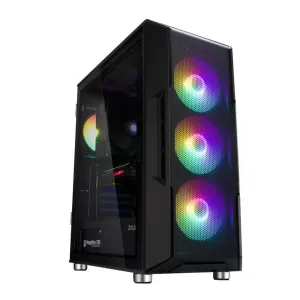 ZALMAN I3 NEO BLACK, MegaMax, 700W 80+, Mesh Panel, Tempered Glass, 4x120mm RGB Fan, ATX GAMING KASA
