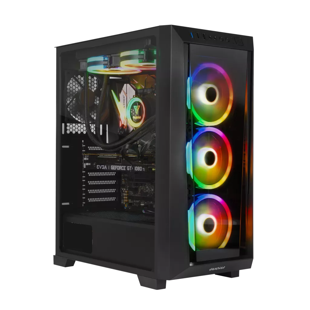 GAMDIAS TALOS M1 Elite, 850W, 80+ Bronze, Tempered Glass, ARGB, ATX GAMING KASA