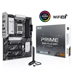 ASUS PRIME B840-PLUS WIFI-6E DDR5 HDMI DP PCIe 16X v4.0 AM5 mATX