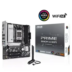 ASUS PRIME B840M-A WIFI6E DDR5 HDMI DP PCIE 4.0 AM5 mATX