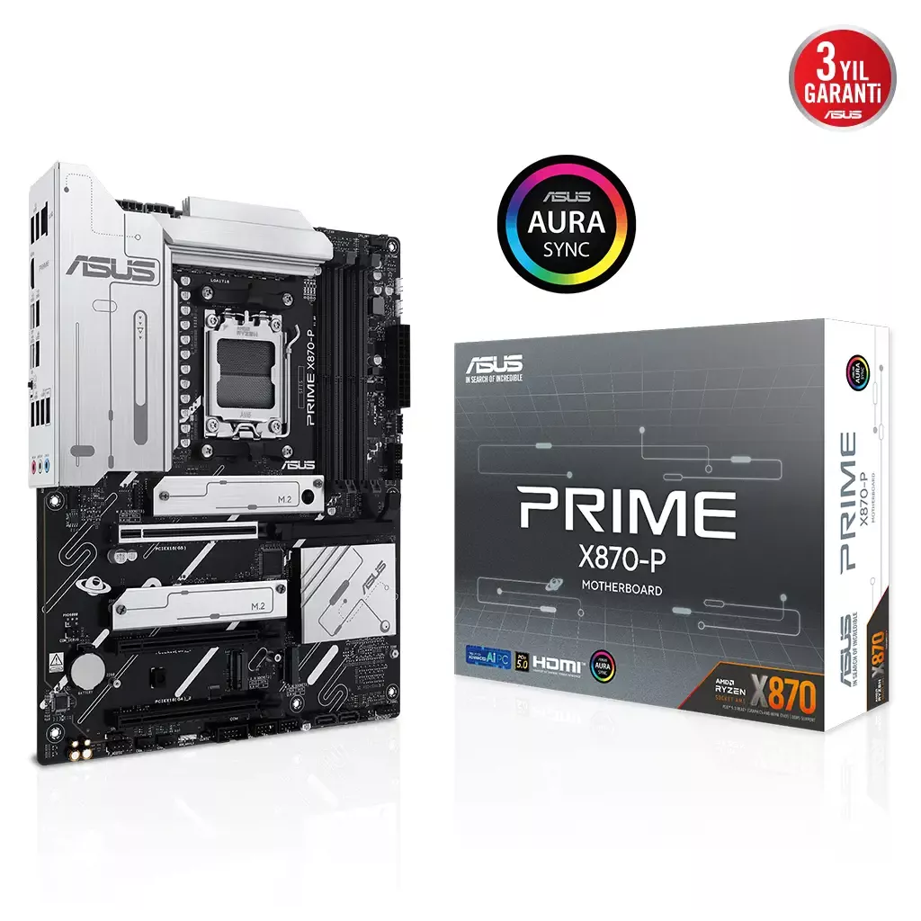 ASUS PRIME X870-P DDR5 HDMI DP PCIE 5.0 AM5 ATX