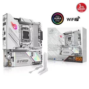ASUS ROG STRIX B850-G GAMING WIFI7 DDR5 HDMI DP PCIE 5.0 AM5 mATX BEYAZ